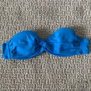 Padded bandeau bikini top (with strings)